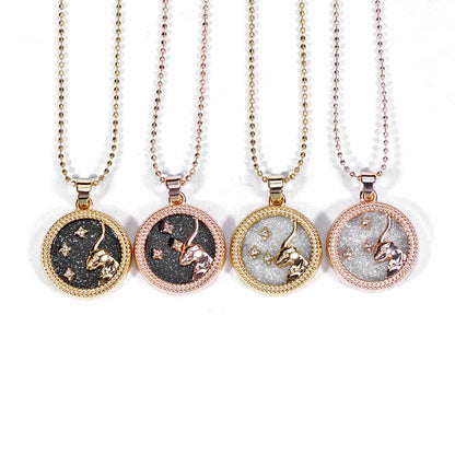 Zodiac Sign Pendant Necklace — 12 Constellations